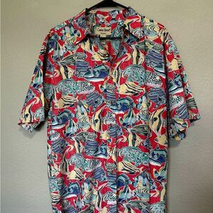 Cooke Street Honolulu Size Large Costal Hawaiin Shirt